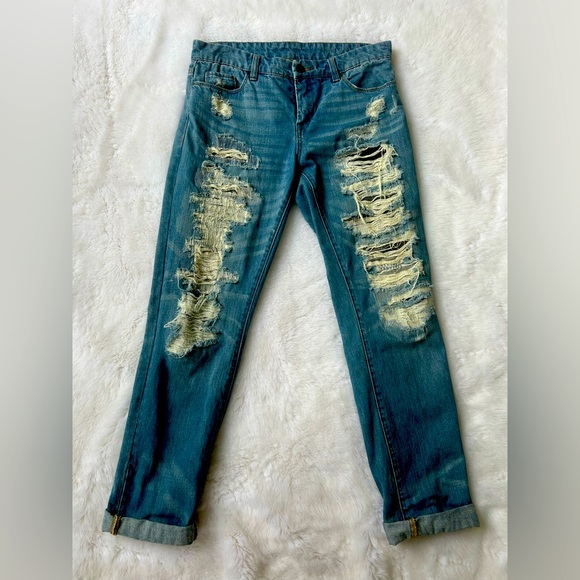 Blank NYC Denim - Blank NYC Girlfriend Rip and repair Jean, Size 27